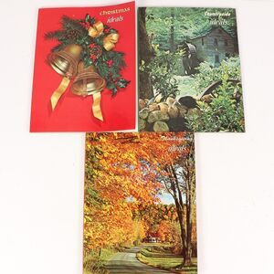 Ideals Magazine 1971 Lot of 3 Christmas Thanksgiving Countryside